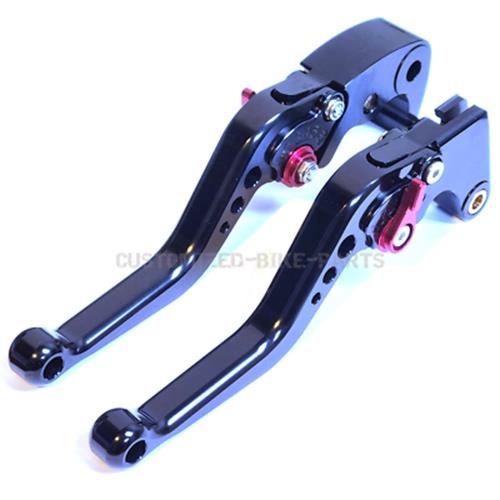 Short Black Clutch & Brake Levers For Yamaha YZF-R1 / R1M / R1S 2015-2024