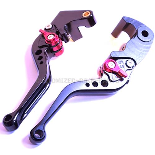 Short Black Clutch & Brake Levers For Yamaha YZF-R1 / R1M / R1S 2015-2024