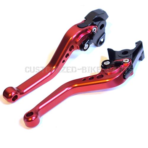 Short Red Clutch & Brake Levers For Honda CBF1000 2006-2009