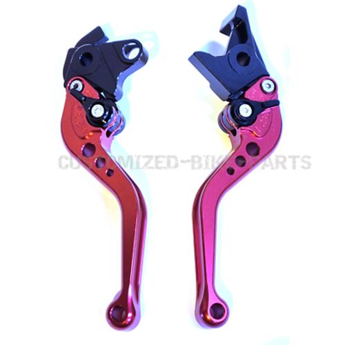 Short Red Clutch & Brake Levers For Honda CBF1000 2006-2009