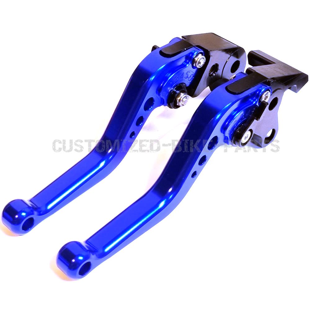 Short Blue Clutch & Brake Levers For SUZUKI GSX1300 B-KING 2007-2012