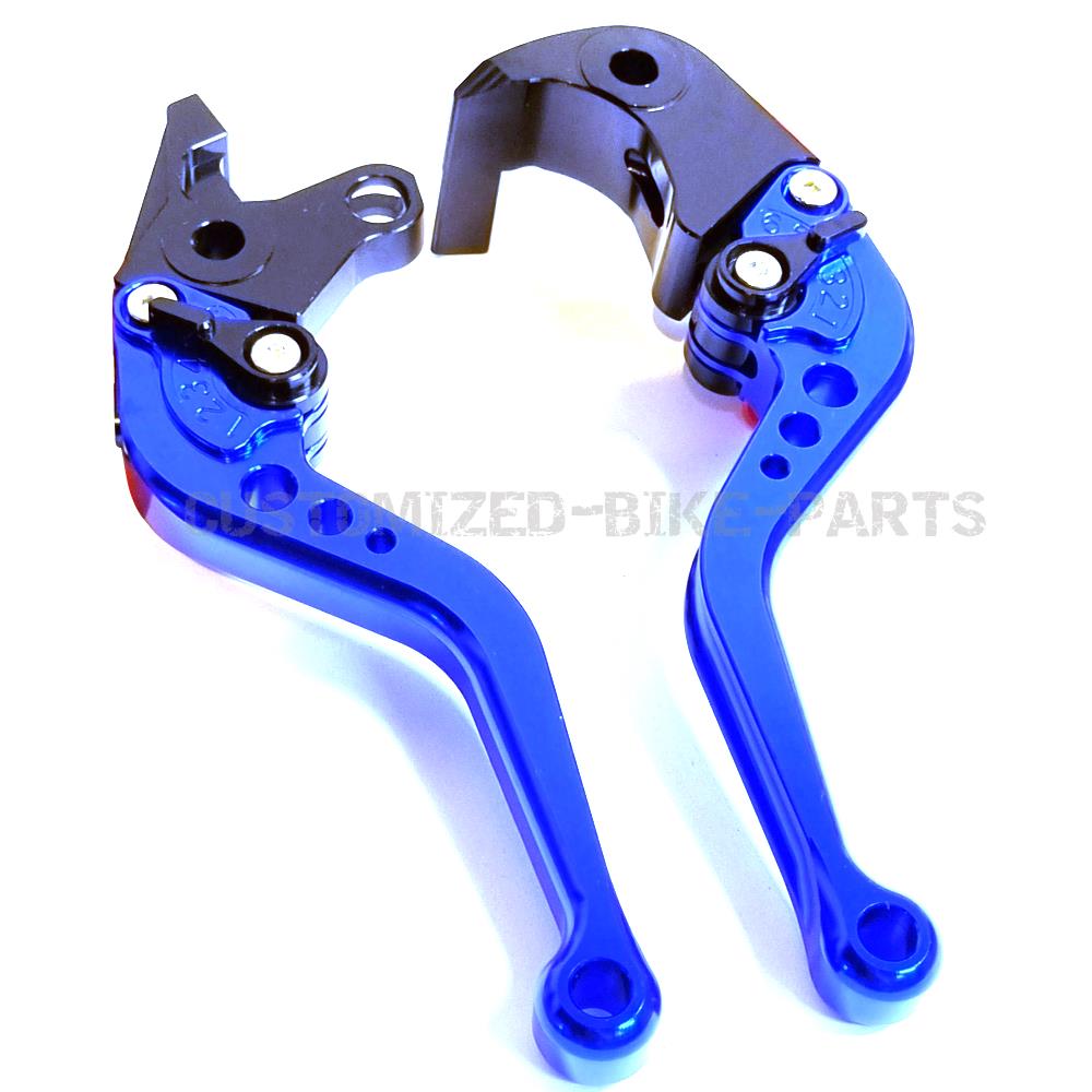 Short Blue Clutch & Brake Levers For SUZUKI GSX1300 B-KING 2007-2012