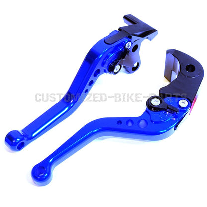 Short Blue Clutch & Brake Levers For SUZUKI GSX1300 B-KING 2007-2012