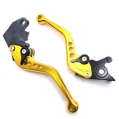 Yamaha YZF-R125 2014-2018 Short Adjustable Clutch Brake Lever Set - Gold