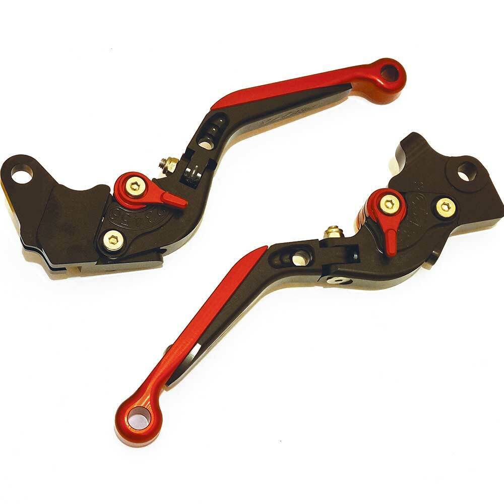 Yamaha YZF-R125 2019-2021 Adjustable Clutch Brake Lever Set - Red/Black