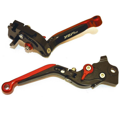 Yamaha YZF-R125 2019-2021 Adjustable Clutch Brake Lever Set - Red/Black