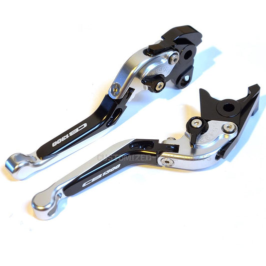 Honda CB 1300 2003-2011 Adjustable Extendable Brake & Clutch Levers Set - Silver