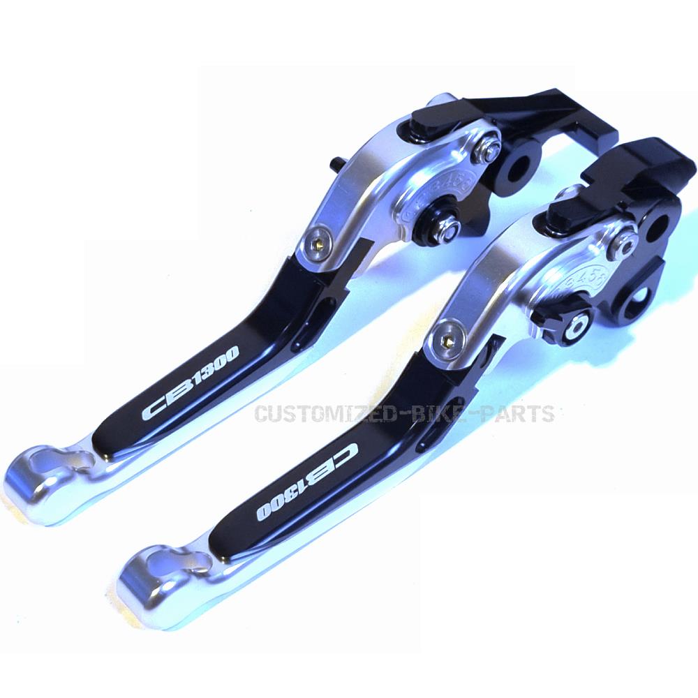 Honda CB 1300 2003-2011 Adjustable Extendable Brake & Clutch Levers Set - Silver