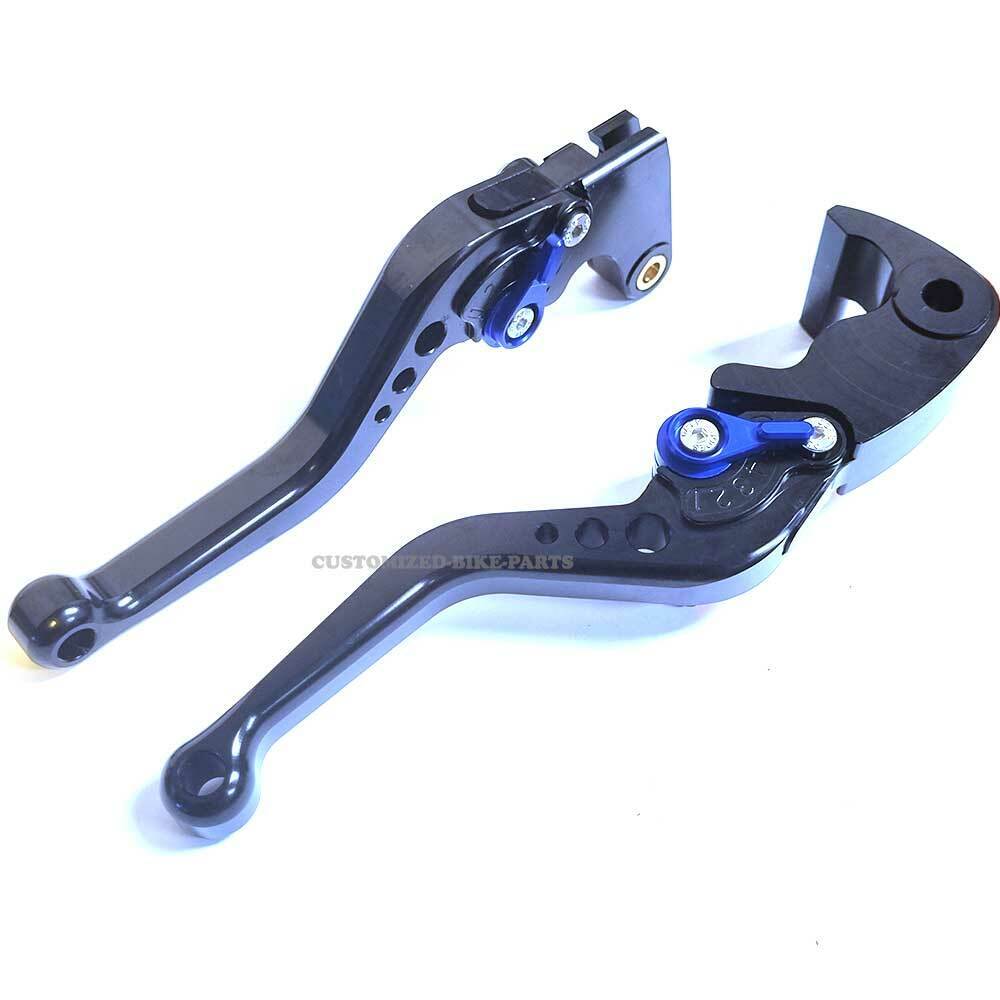 Short Black Blue Clutch & Brake Levers For Yamaha YZF-R6 2017-2022