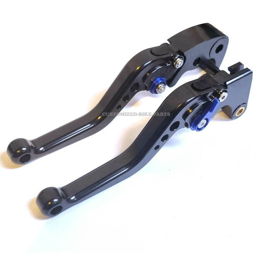 Short Black Blue Clutch & Brake Levers For Yamaha MT-09 / SP 2021-2023