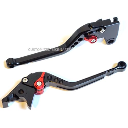 Long Black Clutch & Brake Levers For SUZUKI GSX1300 B-KING 2007-2012