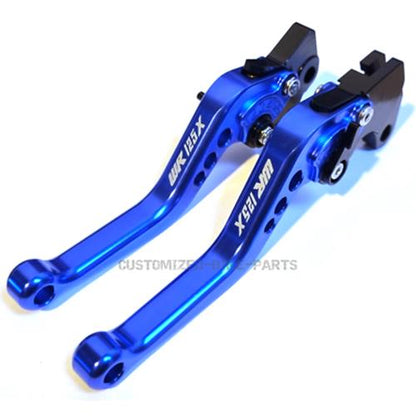 Short Blue Clutch & Brake Levers For Yamaha WR125X WR 125 X 2012-2016