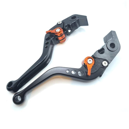 Short Black Orange Brake & Clutch Lever Set 1290 Super Duke R / GT 2014-2024