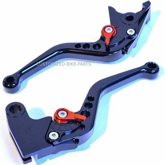 Short Black Red Clutch & Brake Levers Honda CBR1100XX Super Blackbird 1997-2007