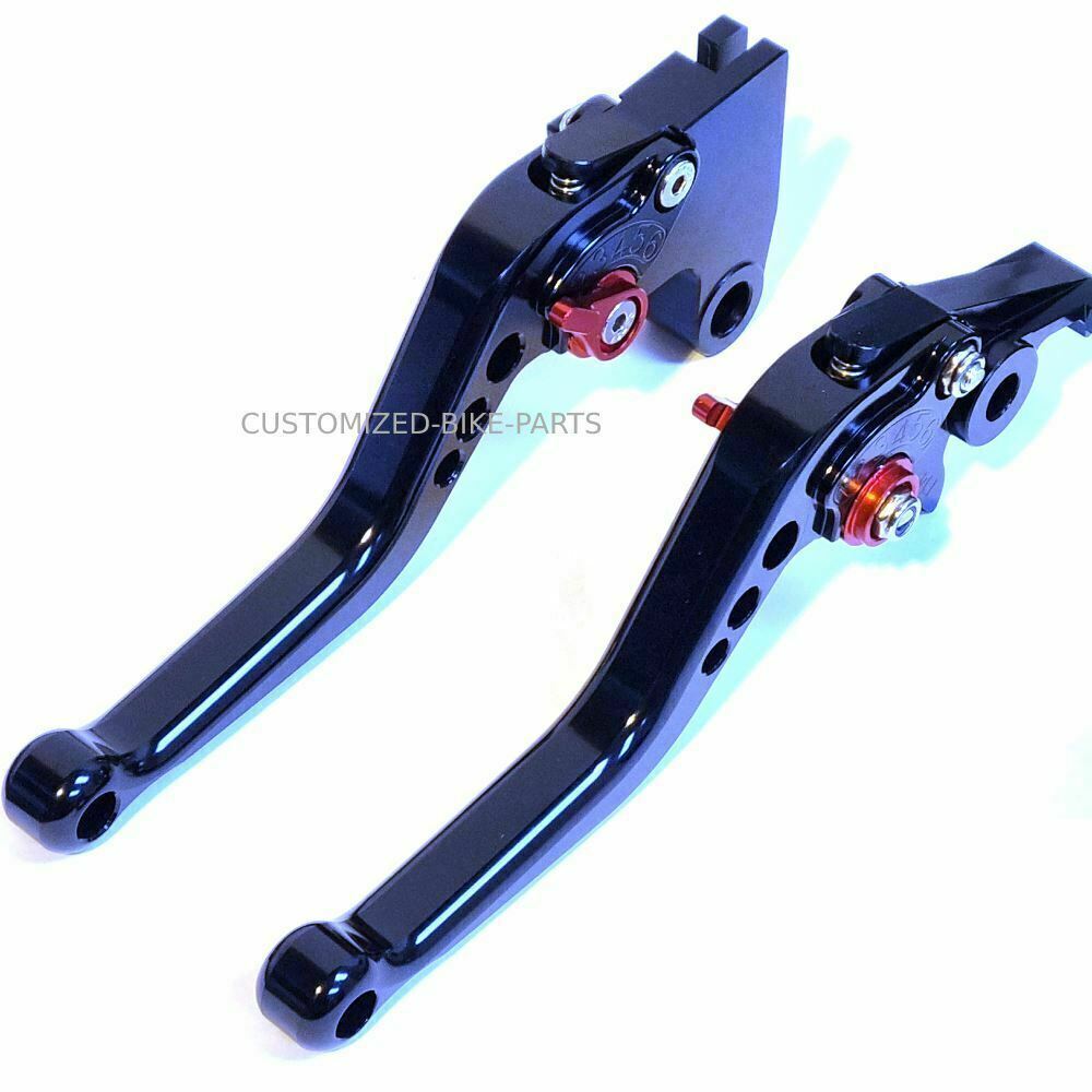 Short Black Red Clutch & Brake Levers Honda CBR1100XX Super Blackbird 1997-2007