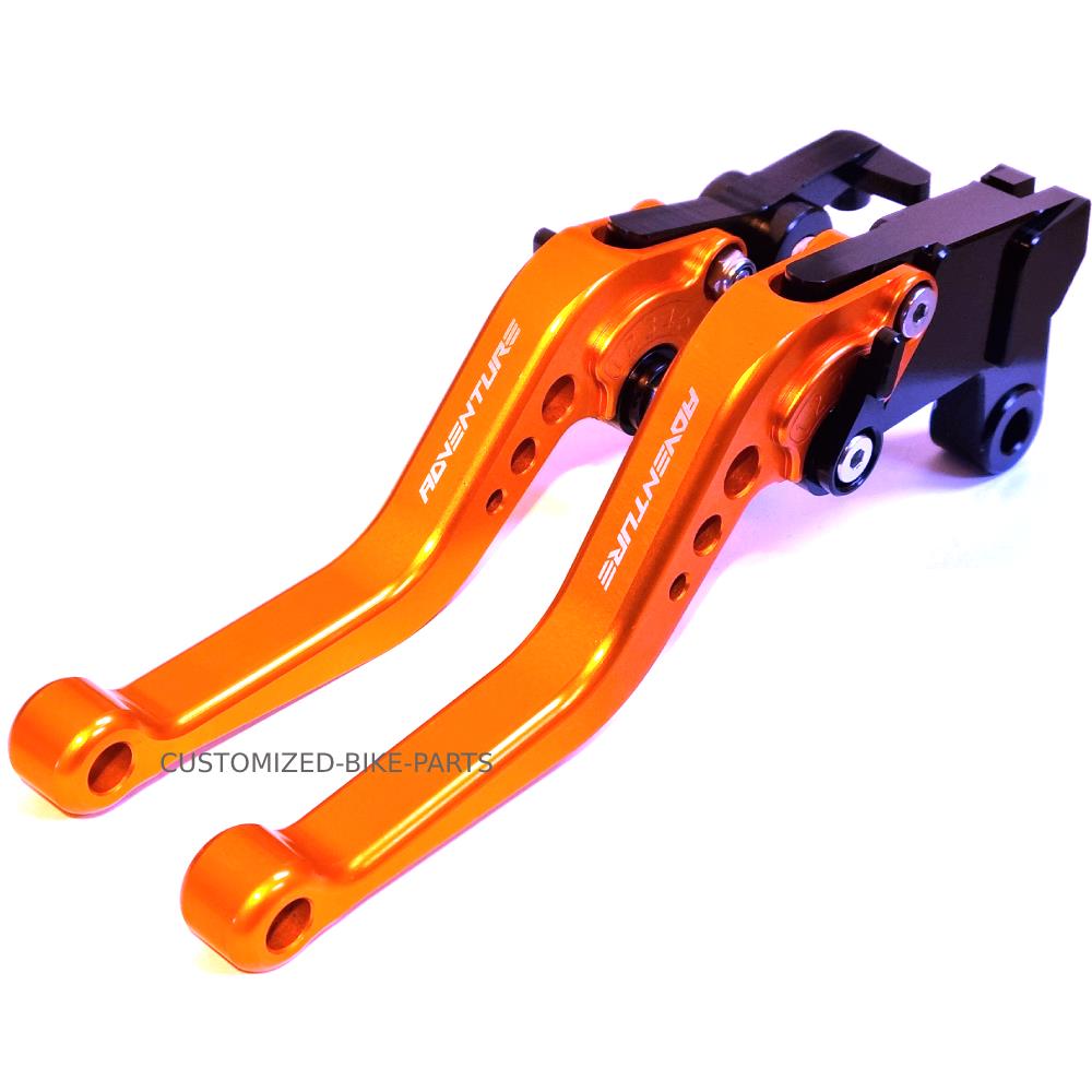 KTM 890 R/S Adventure 2019-2024 Short Clutch & Brake Lever Set - Orange