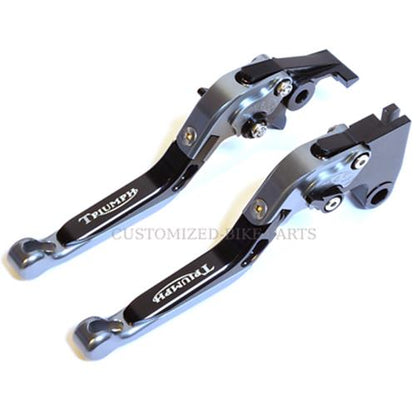 Titanium / Black Clutch & Brake Levers - Triumph Rocket / Sprint / Speedmaster