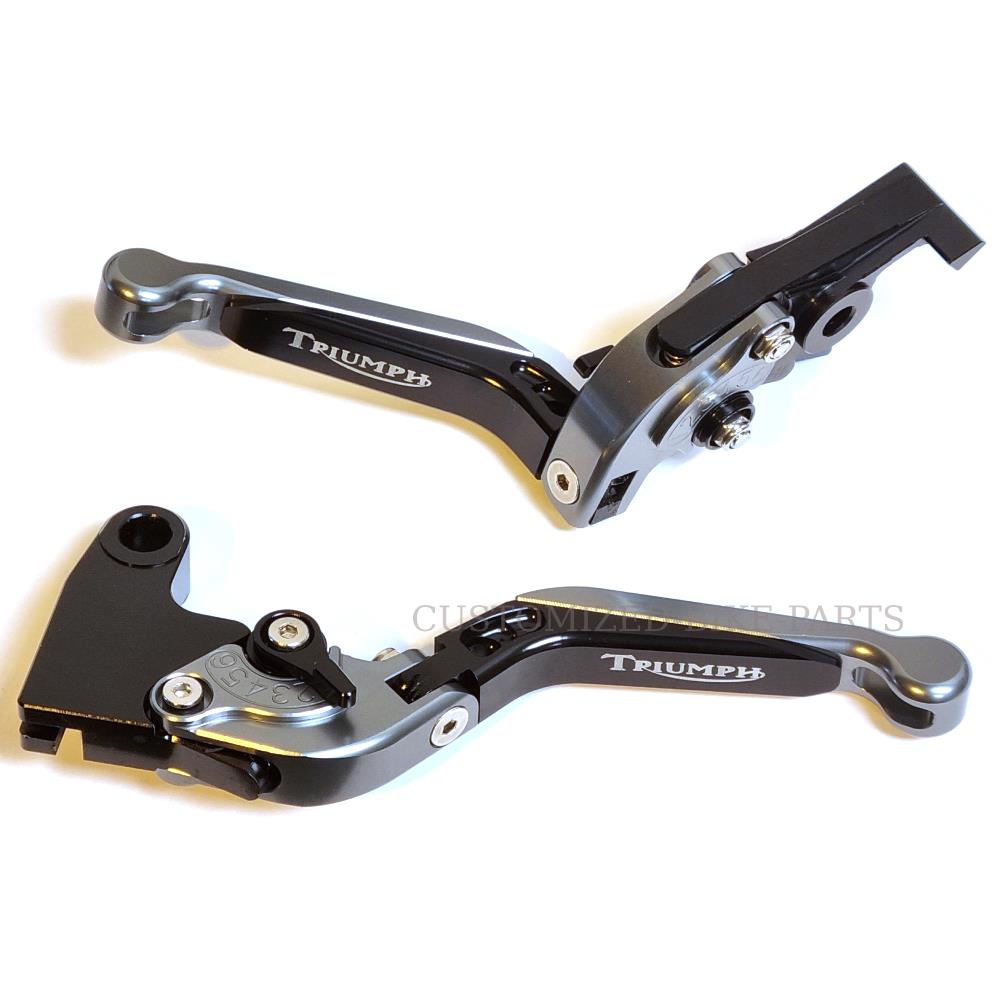 Titanium / Black Clutch & Brake Levers - Triumph SPEED FOUR 2005-2006