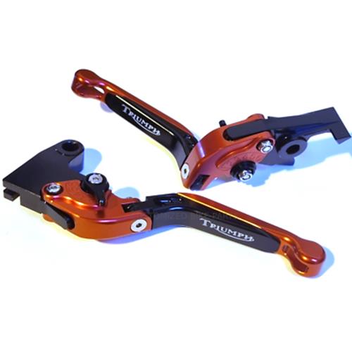 Red / Black Clutch & Brake Levers - Triumph SPEED FOUR 2005-2006