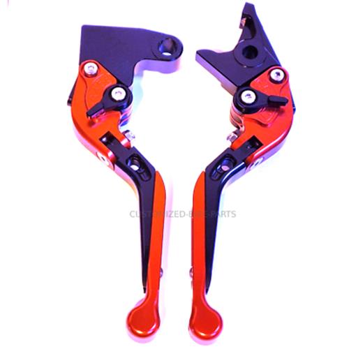 Red / Black Clutch & Brake Levers - Triumph DAYTONA 955i 2004-2006