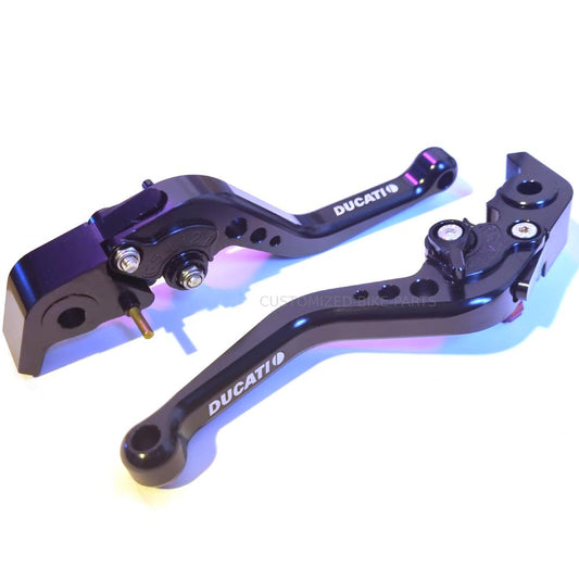 Short Black Clutch & Brake Levers For Ducati 1098 / S 2007-2008