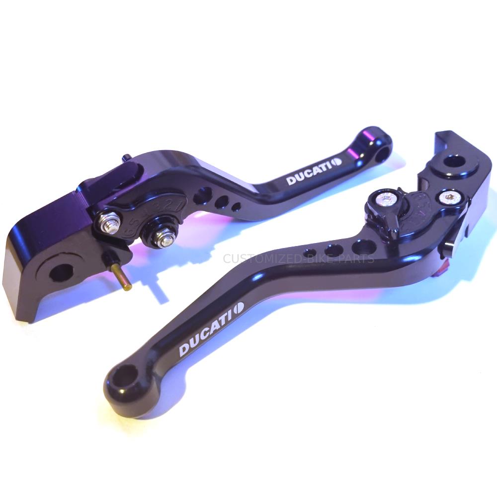 Short Black Clutch & Brake Levers For Ducati 1198 S / R 2009-2011