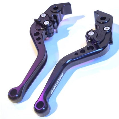 Short Black Clutch & Brake Levers For Ducati 848 / EVO 2007-2013