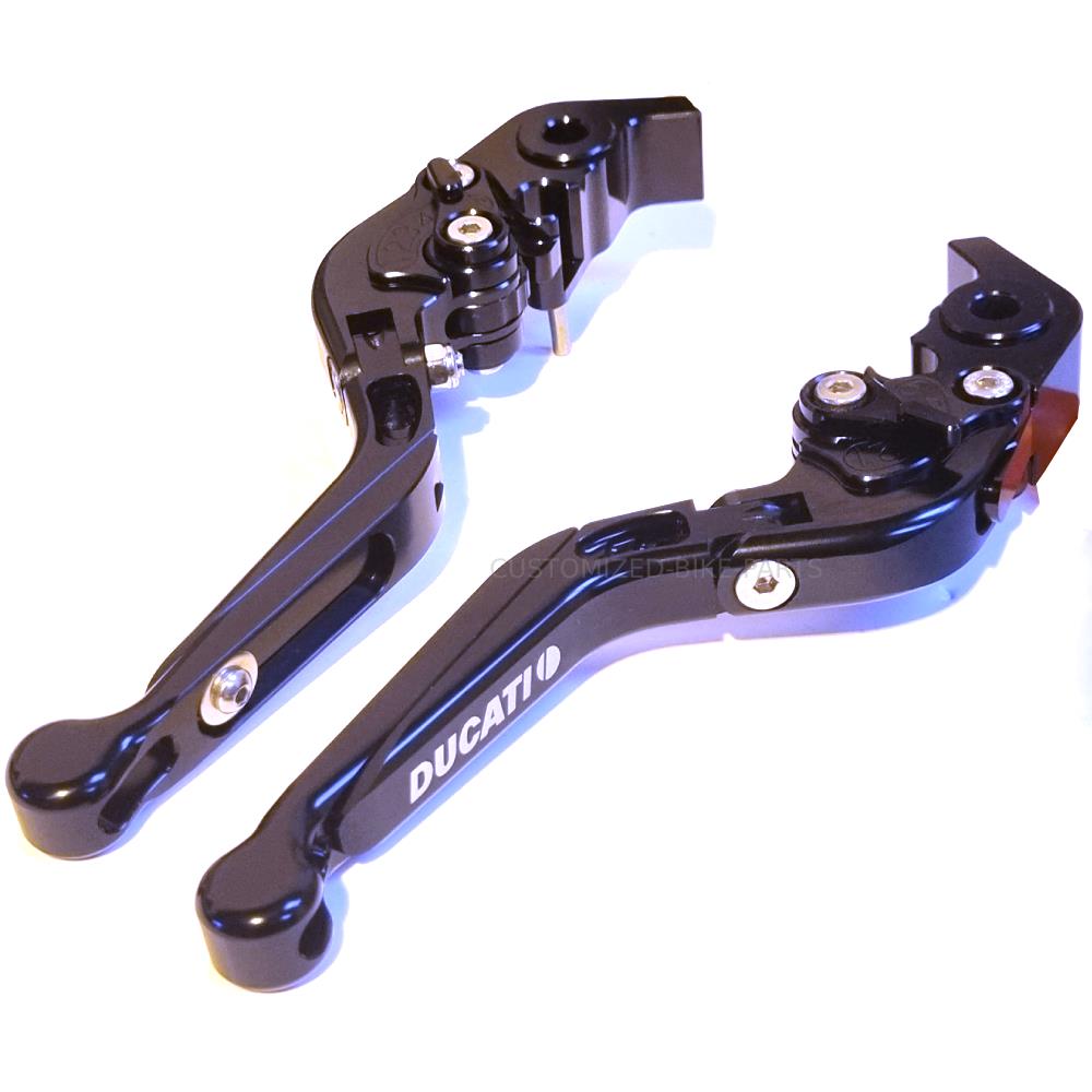 Adjustable Black Clutch & Brake Levers For Ducati Streetfighter V4S 2020-