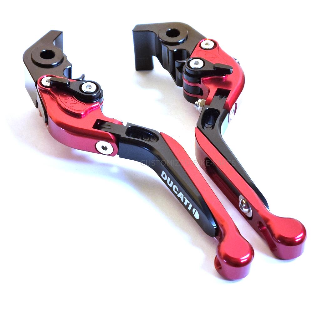 Adjustable Red Clutch & Brake Levers For Ducati Monster S4RS 2006-2008