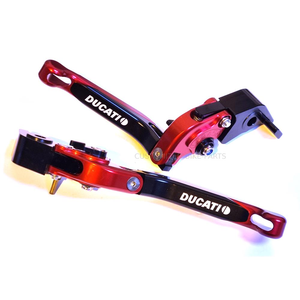 Adjustable Red Clutch & Brake Levers For Ducati Monster S4RS 2006-2008