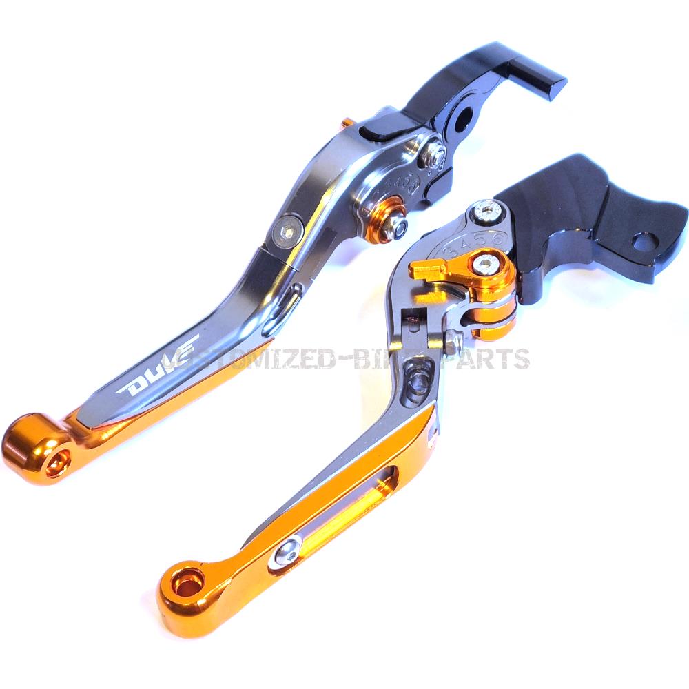 KTM 890 Duke 2020-2024 | Adjustable Clutch Brake Lever Set Titanium/Orange