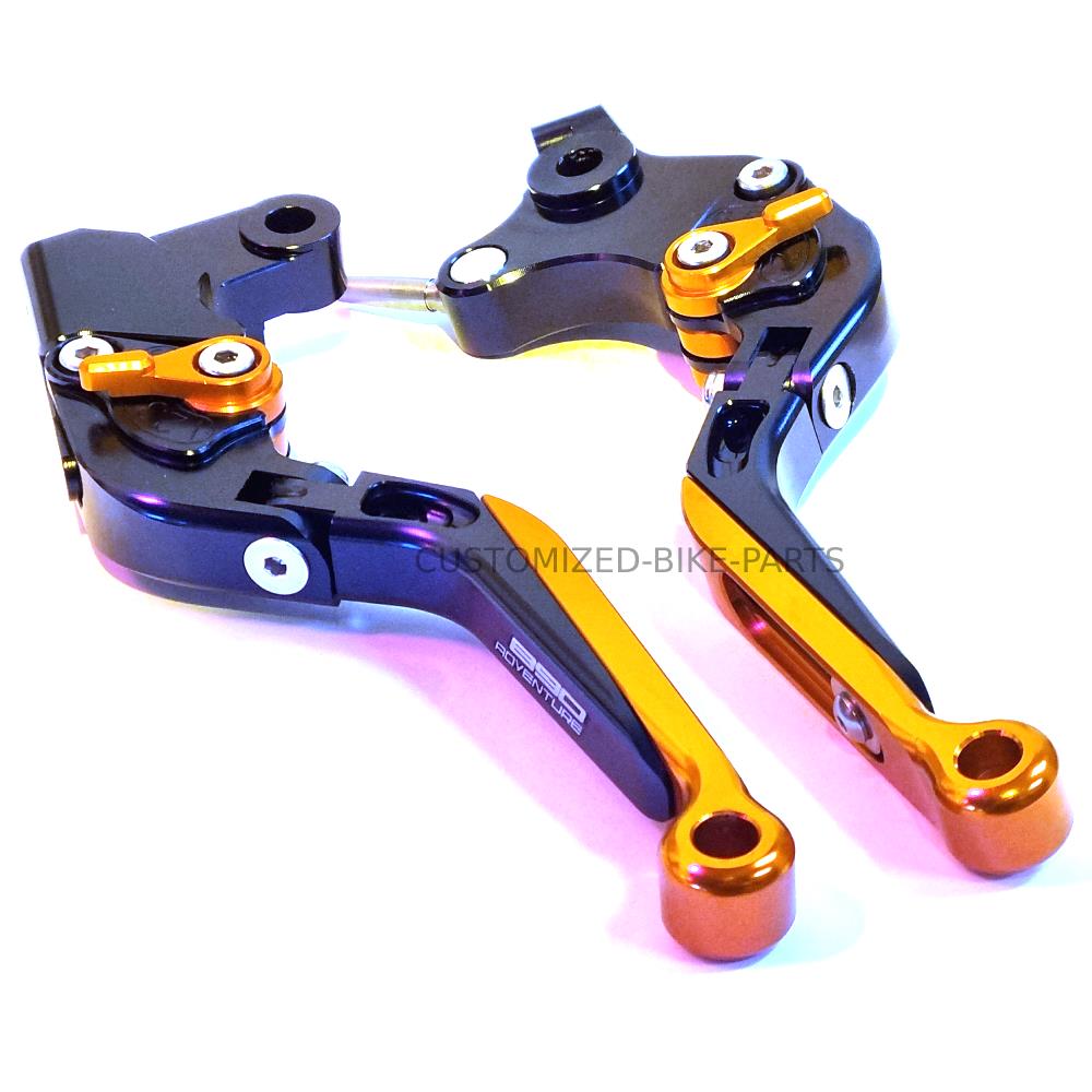 KTM 890 R/S Adventure 2020-2024 Adjustable Clutch Brake Lever Set Black / Orange