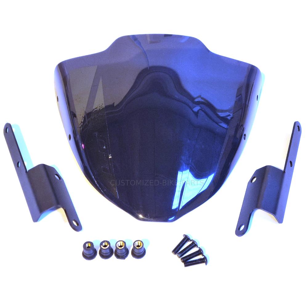 Motorcycle Smoked Small Windscreen Windshield Screen - Yamaha MT-07 2021-2024