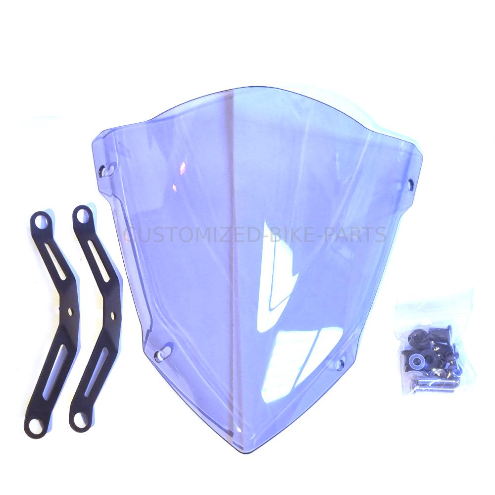 Motorcycle Smoke Small Windscreen Windshield Screen - Yamaha MT25 / MT-03 2020-