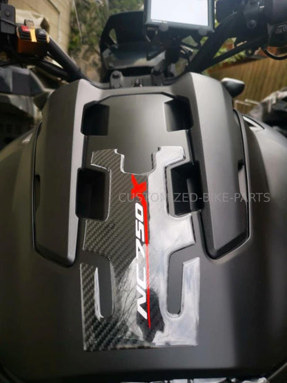 3PC Black Traction Decal Sticker Tank Pads Protectors - Honda NC750X 2014-2023