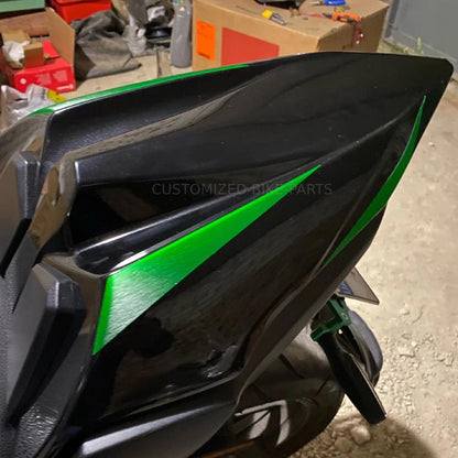 Kawasaki Z650 2017-2020 Black Green Motorcycle Rear Pillion Passenger Seat Cowl