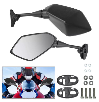 Suzuki GSXR600 GSXR750 GSXR1000 GSX SV650 Carbon Look Rear View Mirrors