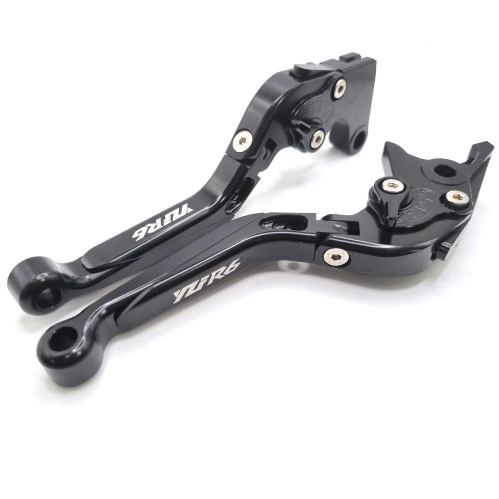 YAMAHA YZF-R6 1999-2004 Black/Black Addjustable Extendable Brake & Clutch Levers