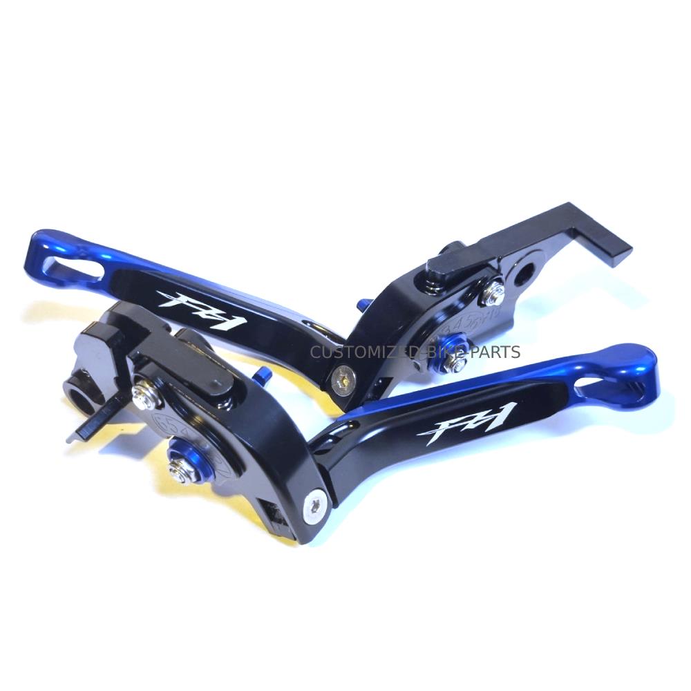 Adjustable Clutch Brake Lever Set - Blue / Black - Yamaha FZ1 FAZER 2006-2015