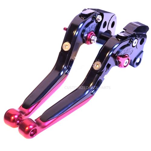 Adjustable Clutch Brake Lever Set Black/Red Honda CBR1000RR Fireblade 2004-2007