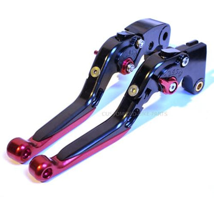 Black / Red Adjustable Clutch & Brake Levers - Yamaha Tracer 900 / GT 2021-2023