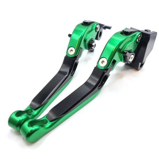 Extendable Green Black Clutch & Brake Levers For Kawasaki Versys 1000 2015-2019