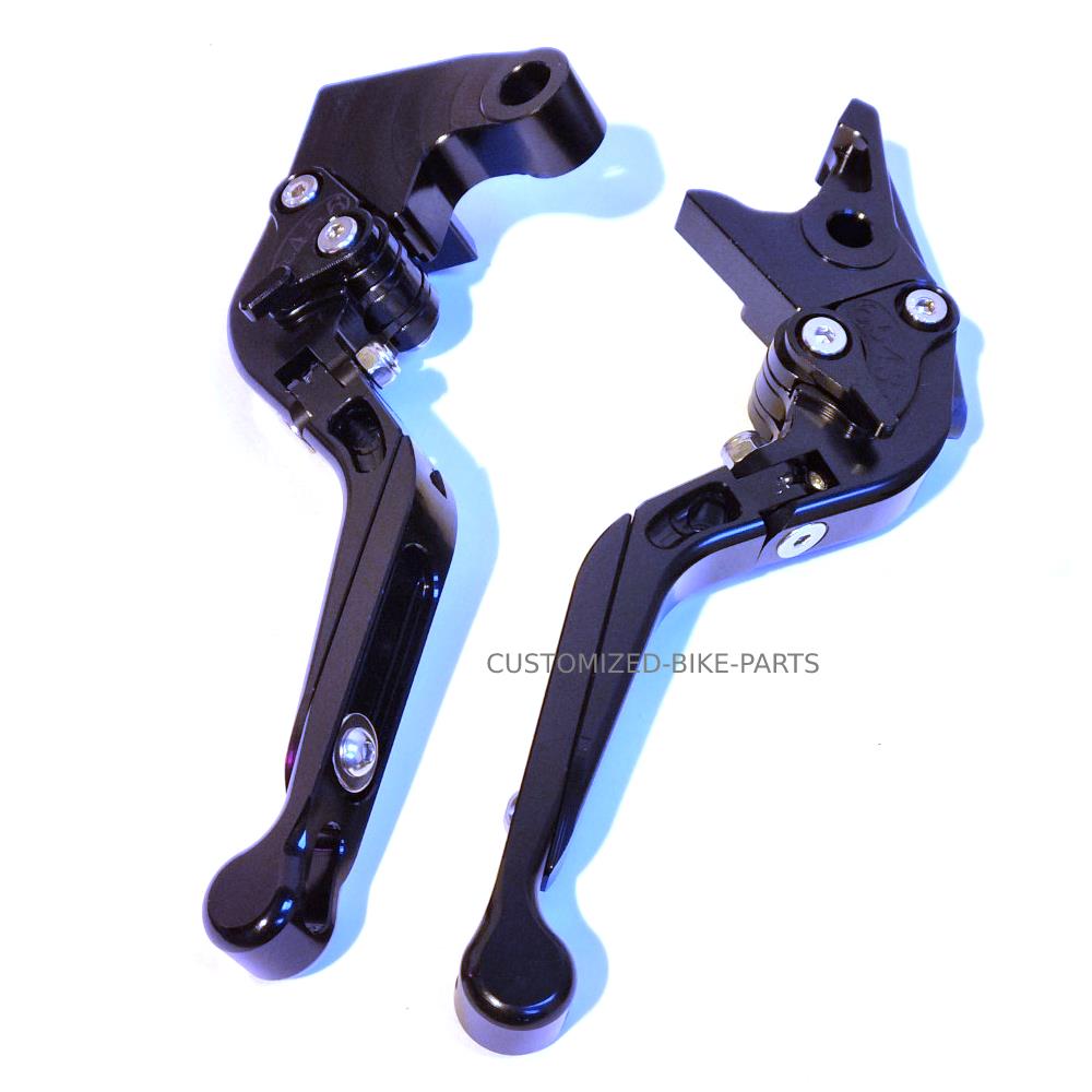 Black / Black Clutch & Brake Levers for Triumph 765 Street Triple R 2020-2024