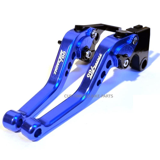 Short Blue Clutch & Brake Levers For Yamaha Tracer 700 2021-2023