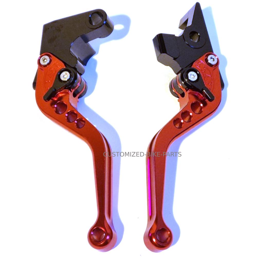 Short Red Clutch & Brake Levers For Yamaha Tracer 700 2021-2023