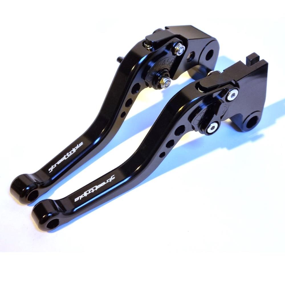 Short Black Clutch & Brake Levers Triumph 675 Street Triple R / RX 2009-2016