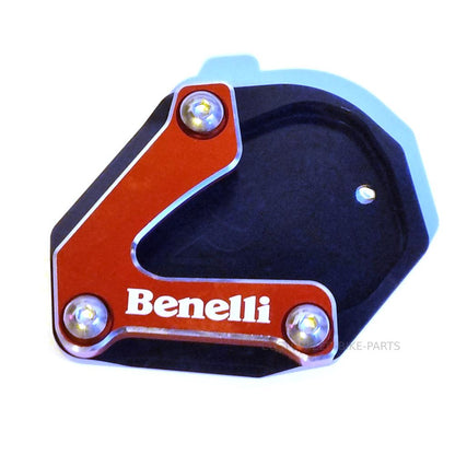 Black / Red Side Stand Kickstand Shoe Extender - Benelli TRK 502 702 2020-2023