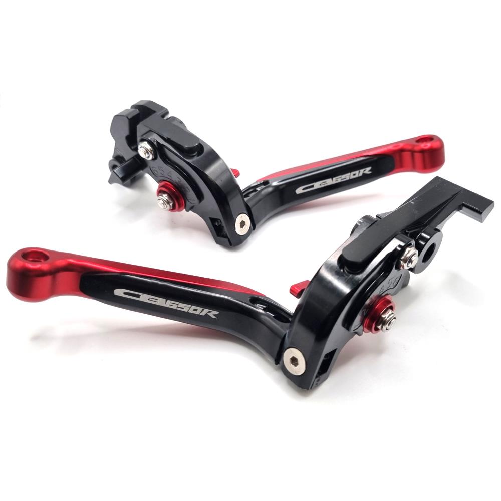 Honda CB650R Neo 2018-2024 | Adjustable Clutch Brake Lever Set Red/Black