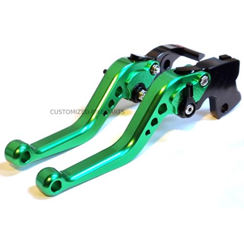 Short Green Clutch & Brake Levers For KTM 390 Adventure 2020-2024