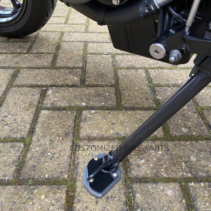 Grey Side Stand Kickstand Shoe Extender - Triumph Trident 660 2021-2024